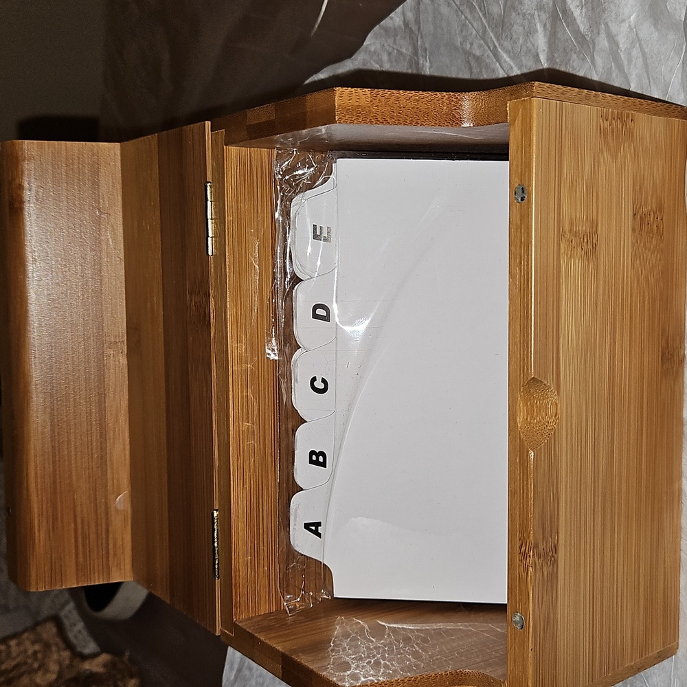 POTTERY BARN Recipe Box W/ Dividers. NWOT - Picture 8 of 11